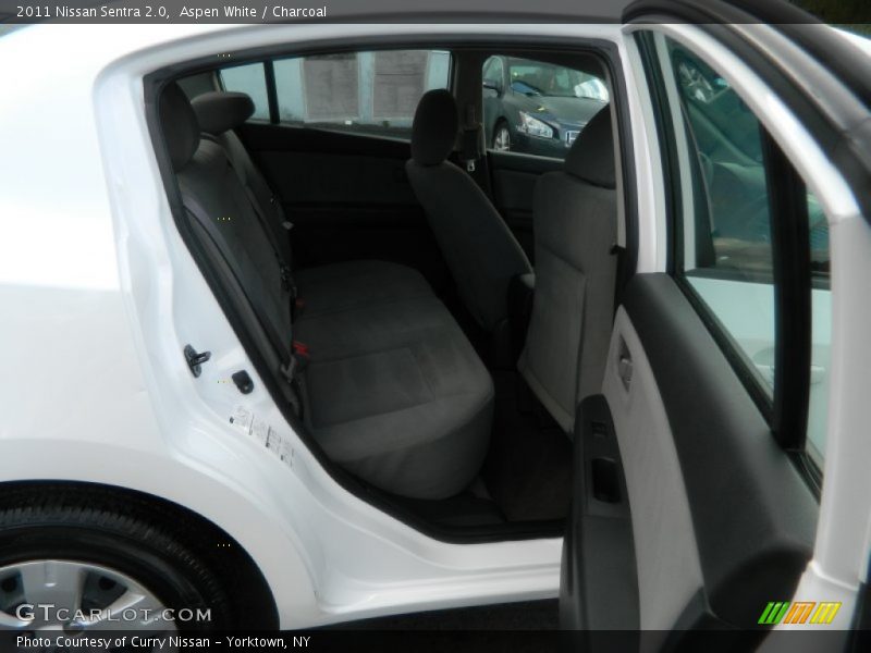 Aspen White / Charcoal 2011 Nissan Sentra 2.0