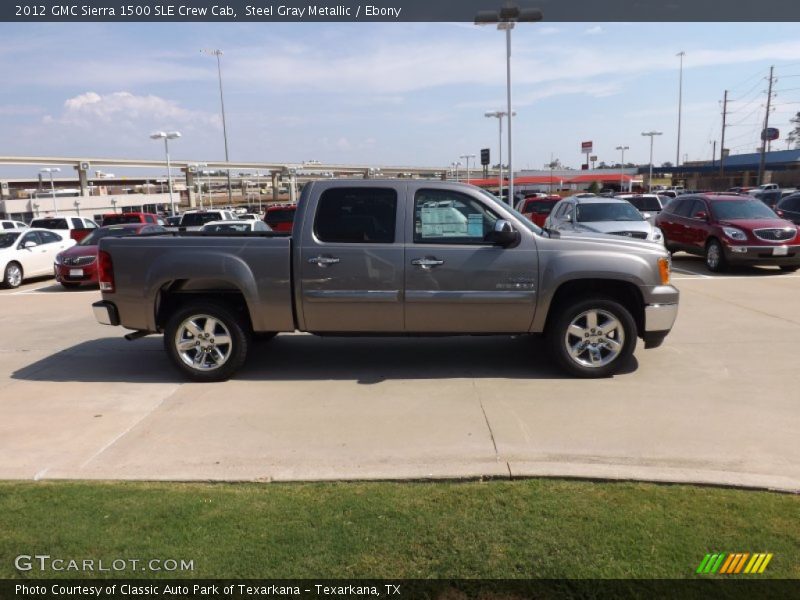 Steel Gray Metallic / Ebony 2012 GMC Sierra 1500 SLE Crew Cab