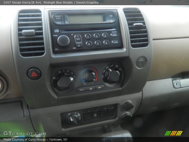 Controls of 2007 Xterra SE 4x4
