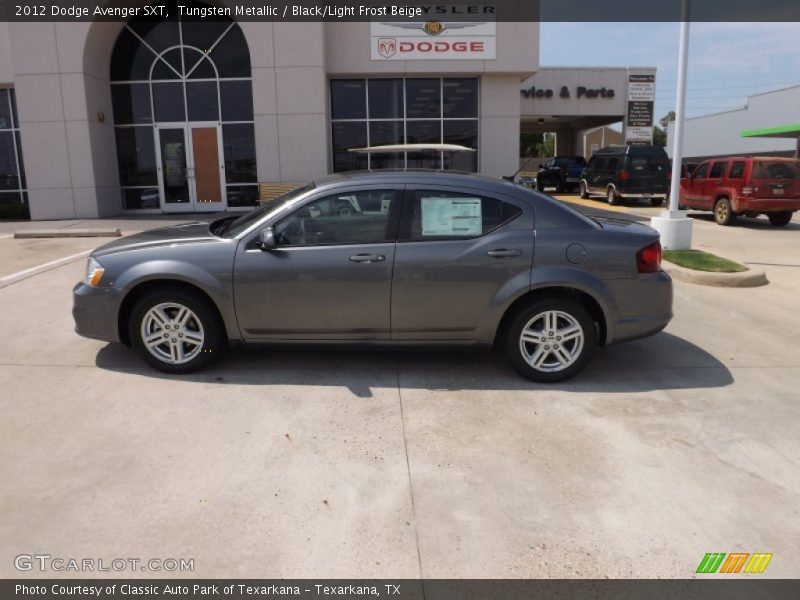 Tungsten Metallic / Black/Light Frost Beige 2012 Dodge Avenger SXT