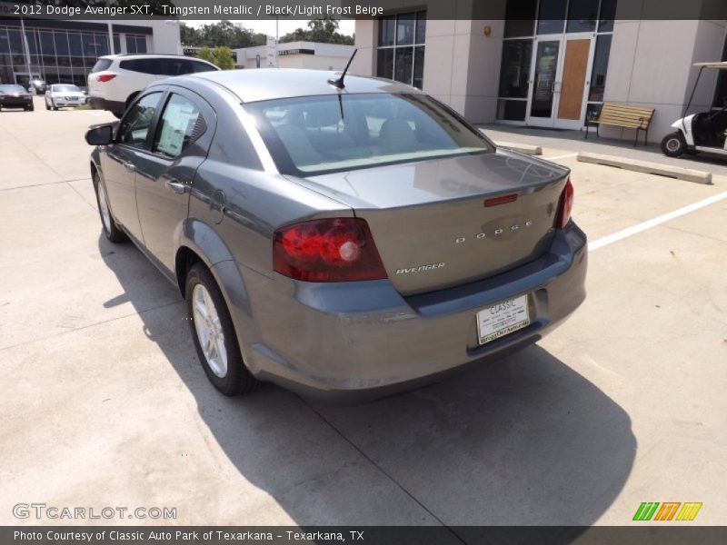 Tungsten Metallic / Black/Light Frost Beige 2012 Dodge Avenger SXT