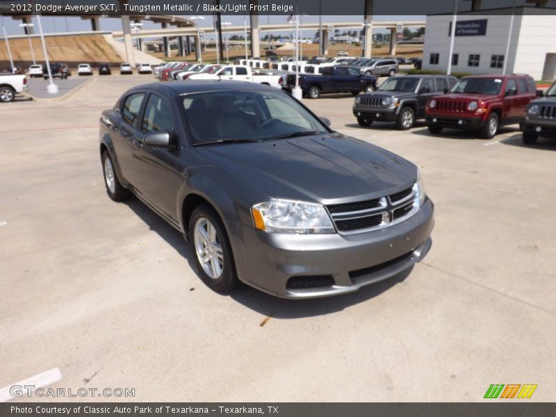 Tungsten Metallic / Black/Light Frost Beige 2012 Dodge Avenger SXT
