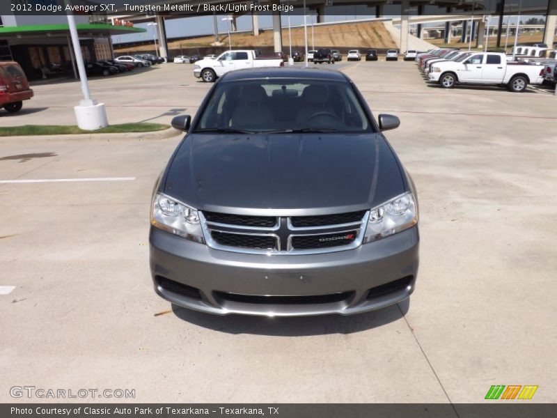 Tungsten Metallic / Black/Light Frost Beige 2012 Dodge Avenger SXT