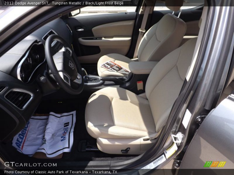 Tungsten Metallic / Black/Light Frost Beige 2012 Dodge Avenger SXT