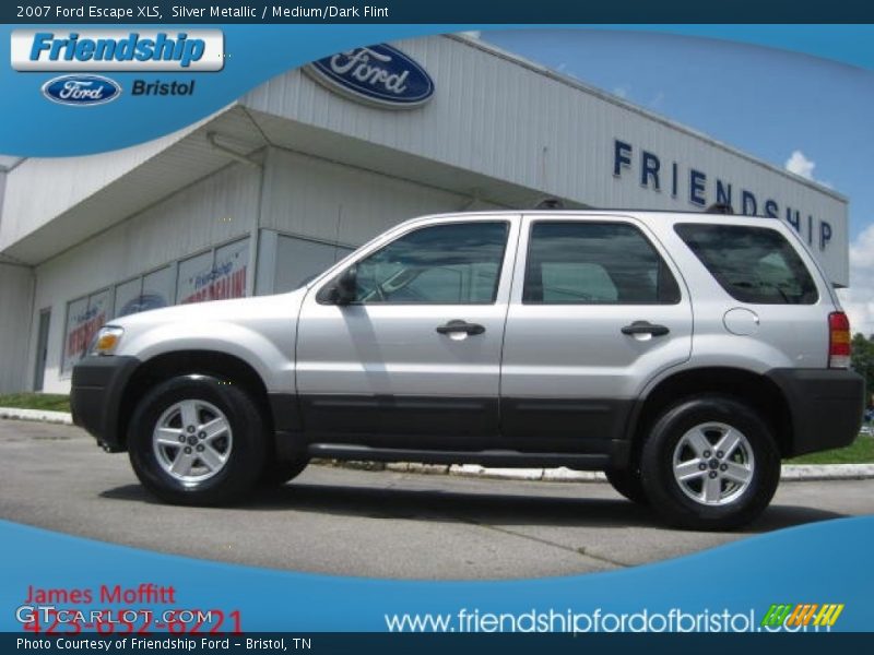 Silver Metallic / Medium/Dark Flint 2007 Ford Escape XLS