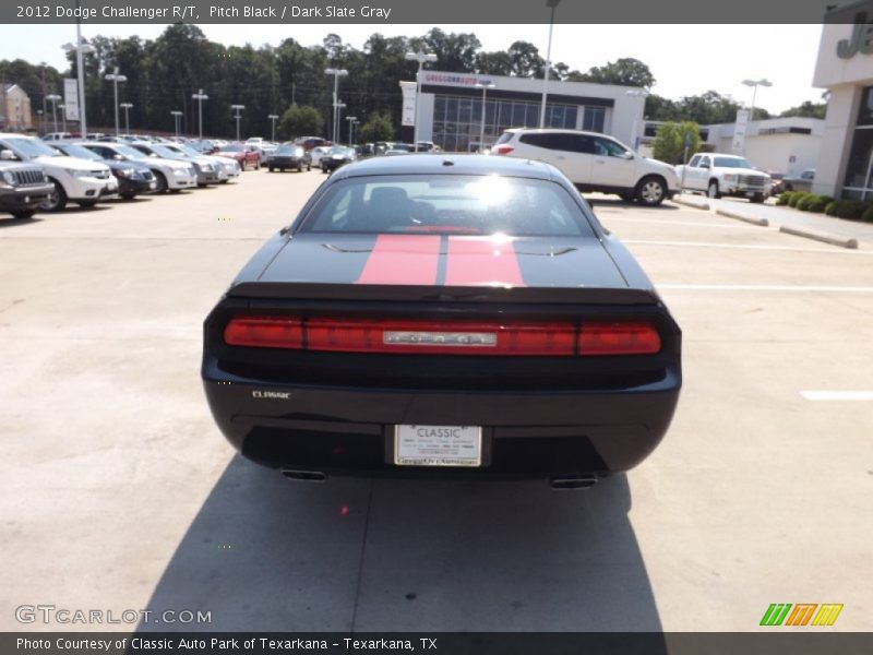 Pitch Black / Dark Slate Gray 2012 Dodge Challenger R/T