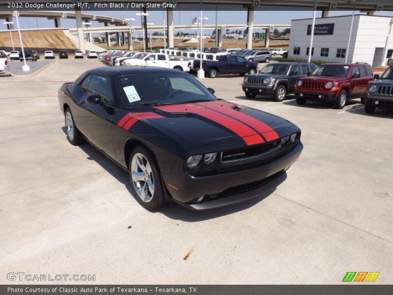 Pitch Black / Dark Slate Gray 2012 Dodge Challenger R/T