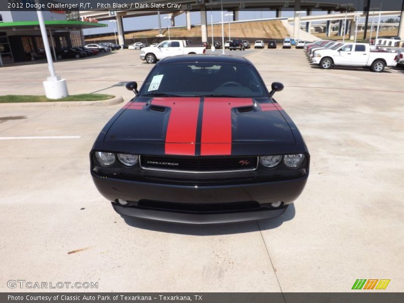 Pitch Black / Dark Slate Gray 2012 Dodge Challenger R/T