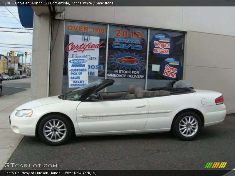 Stone White / Sandstone 2001 Chrysler Sebring LXi Convertible