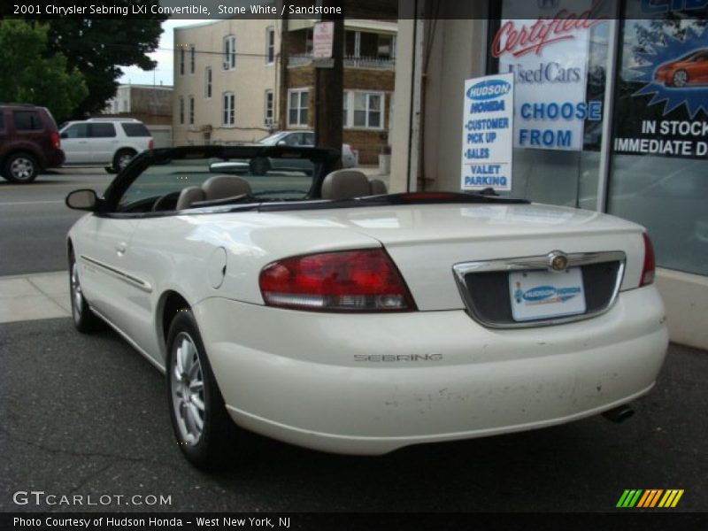 Stone White / Sandstone 2001 Chrysler Sebring LXi Convertible