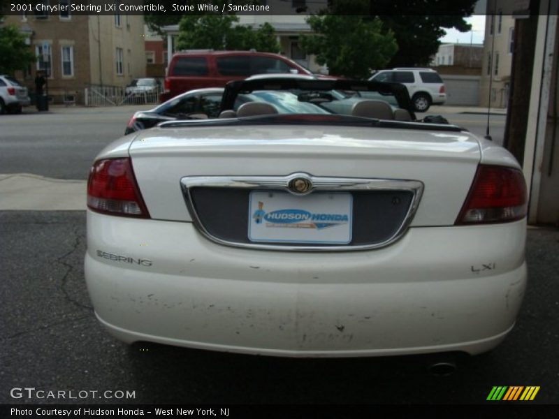 Stone White / Sandstone 2001 Chrysler Sebring LXi Convertible