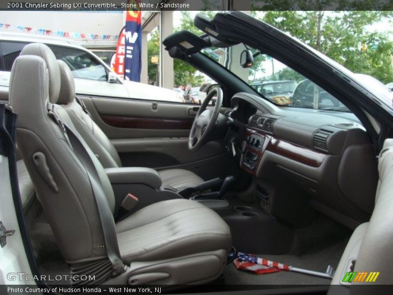 Stone White / Sandstone 2001 Chrysler Sebring LXi Convertible