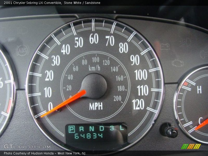 Stone White / Sandstone 2001 Chrysler Sebring LXi Convertible