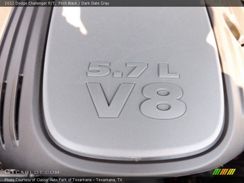 Pitch Black / Dark Slate Gray 2012 Dodge Challenger R/T
