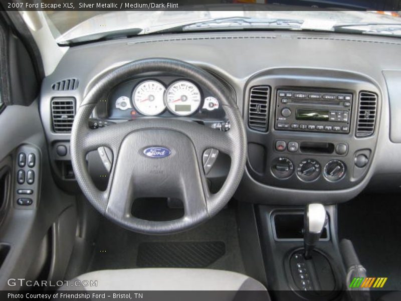 Silver Metallic / Medium/Dark Flint 2007 Ford Escape XLS
