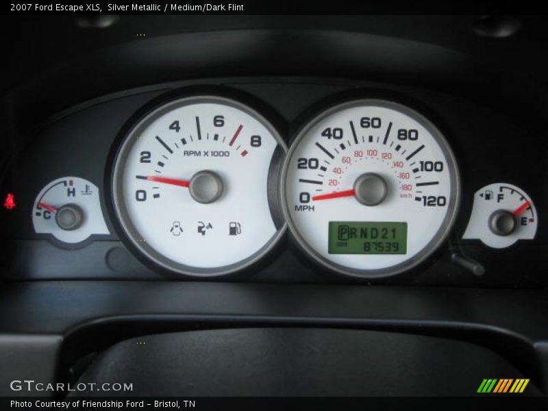 Silver Metallic / Medium/Dark Flint 2007 Ford Escape XLS