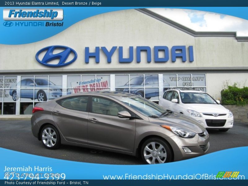 Desert Bronze / Beige 2013 Hyundai Elantra Limited