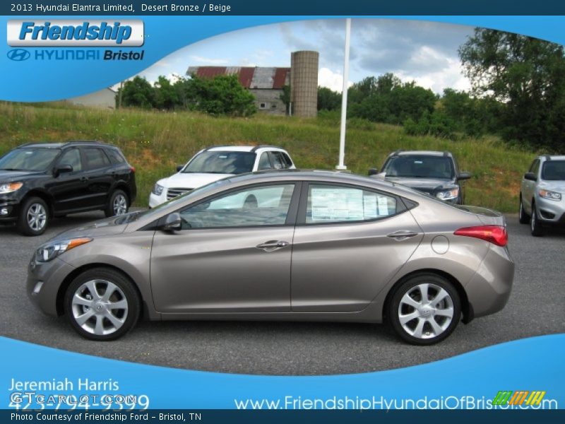 Desert Bronze / Beige 2013 Hyundai Elantra Limited