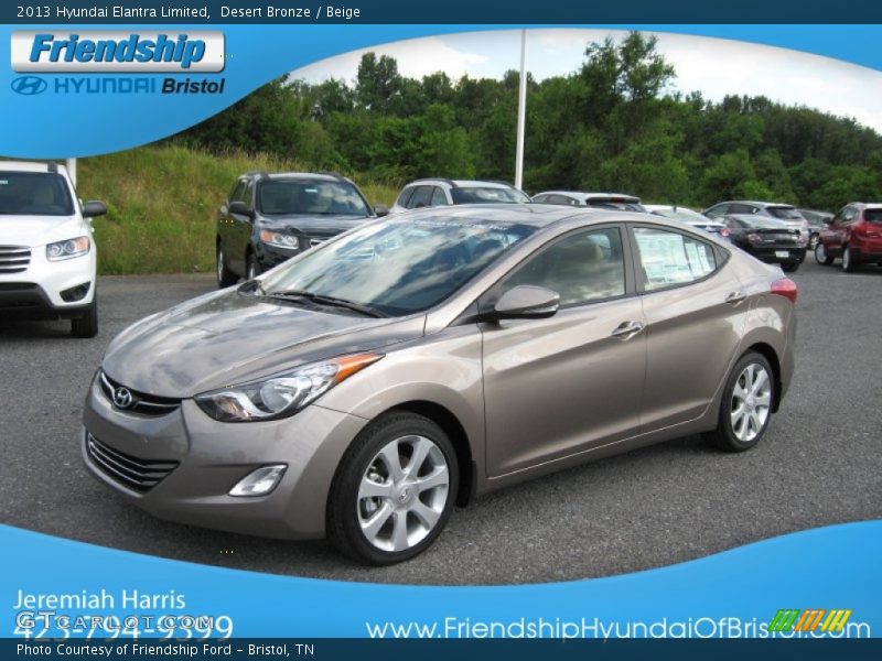 Desert Bronze / Beige 2013 Hyundai Elantra Limited