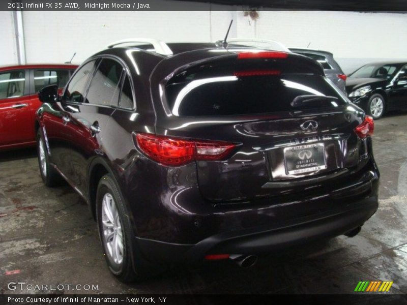 Midnight Mocha / Java 2011 Infiniti FX 35 AWD