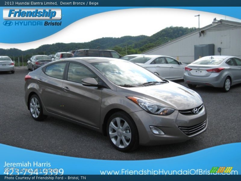 Desert Bronze / Beige 2013 Hyundai Elantra Limited