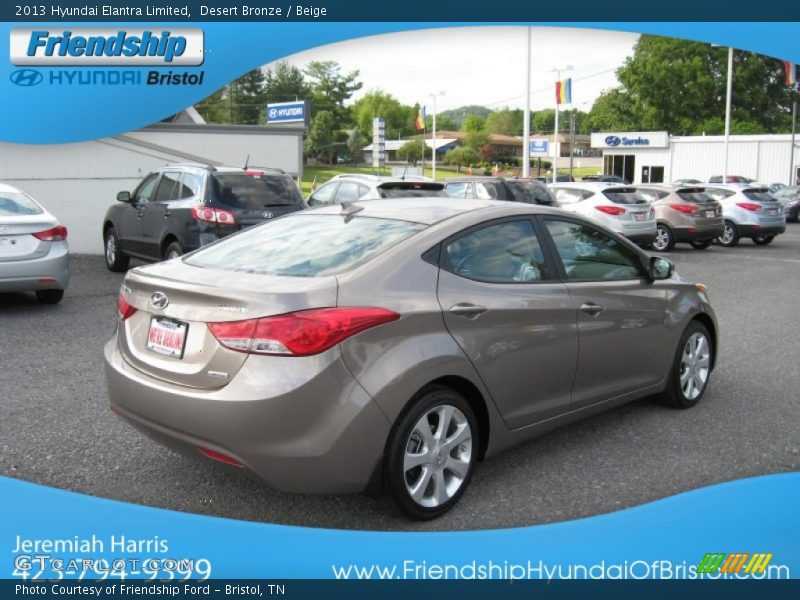 Desert Bronze / Beige 2013 Hyundai Elantra Limited