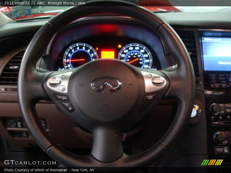 Midnight Mocha / Java 2011 Infiniti FX 35 AWD