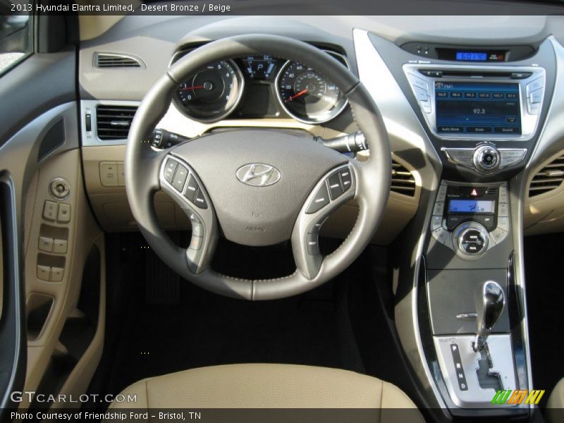 Desert Bronze / Beige 2013 Hyundai Elantra Limited