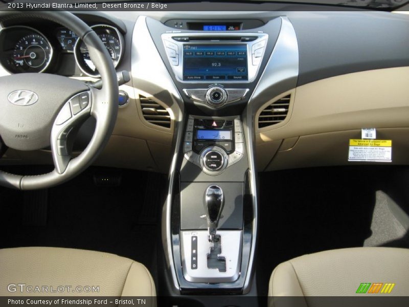 Desert Bronze / Beige 2013 Hyundai Elantra Limited