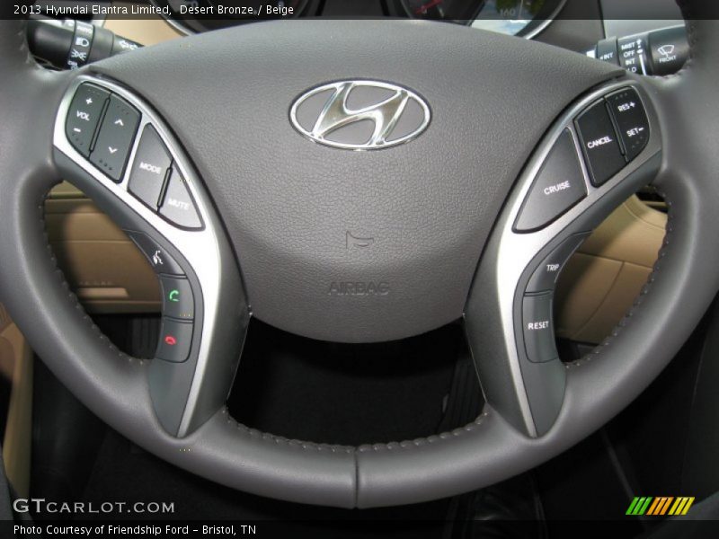 Desert Bronze / Beige 2013 Hyundai Elantra Limited