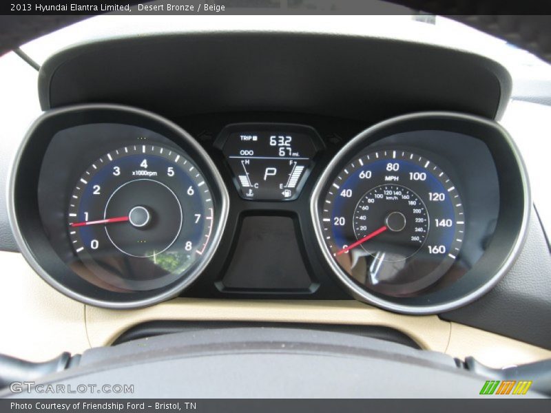 Desert Bronze / Beige 2013 Hyundai Elantra Limited