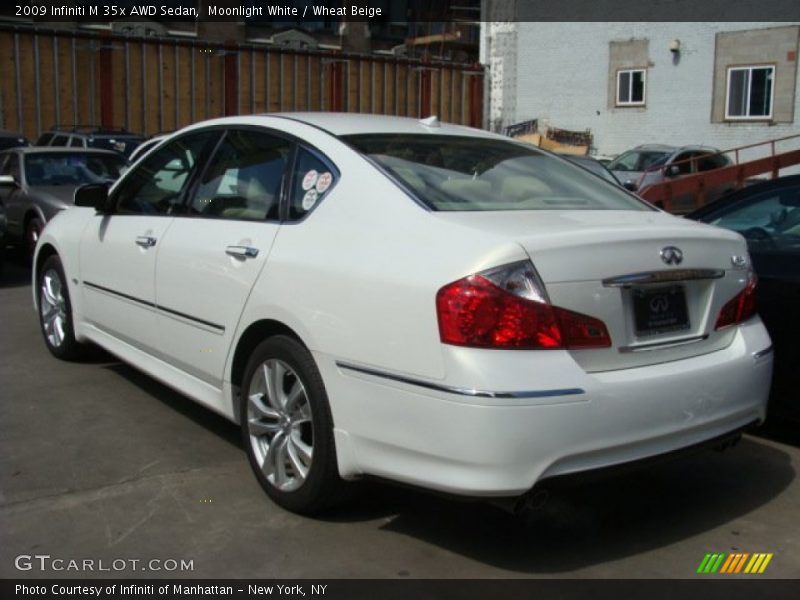 Moonlight White / Wheat Beige 2009 Infiniti M 35x AWD Sedan