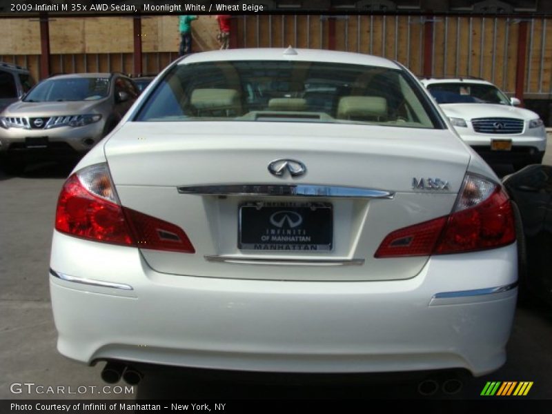 Moonlight White / Wheat Beige 2009 Infiniti M 35x AWD Sedan