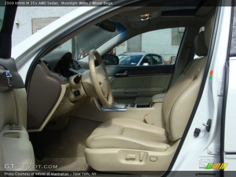 Moonlight White / Wheat Beige 2009 Infiniti M 35x AWD Sedan