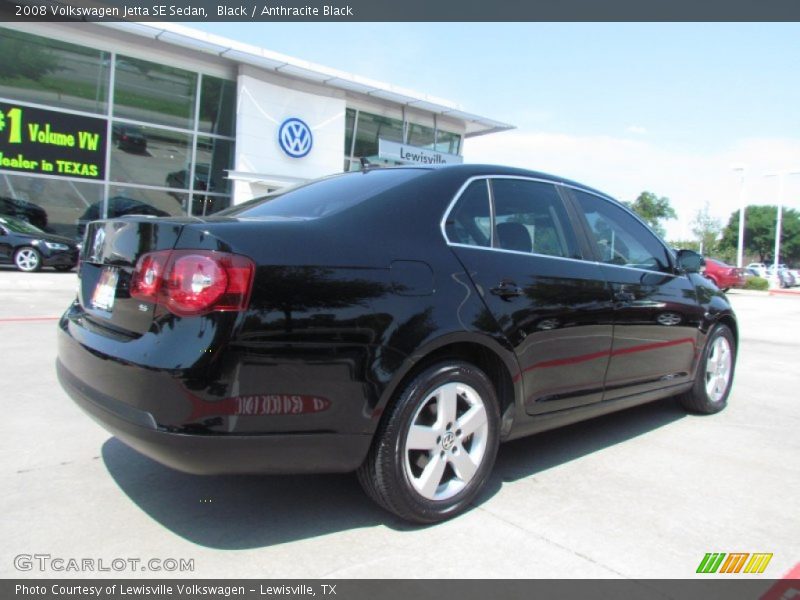 Black / Anthracite Black 2008 Volkswagen Jetta SE Sedan