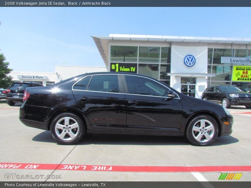 Black / Anthracite Black 2008 Volkswagen Jetta SE Sedan