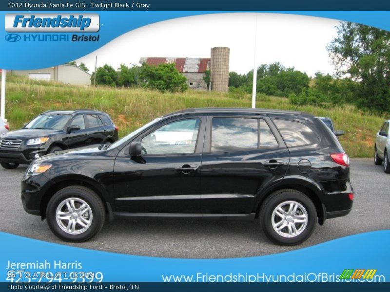 Twilight Black / Gray 2012 Hyundai Santa Fe GLS