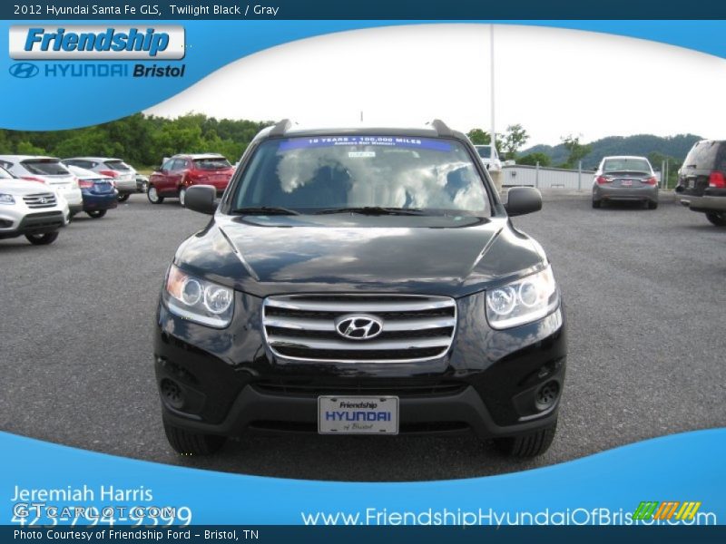 Twilight Black / Gray 2012 Hyundai Santa Fe GLS