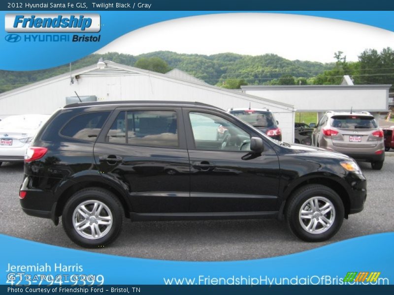 Twilight Black / Gray 2012 Hyundai Santa Fe GLS