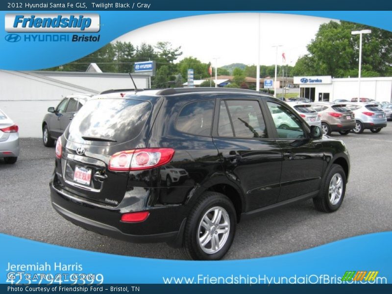 Twilight Black / Gray 2012 Hyundai Santa Fe GLS