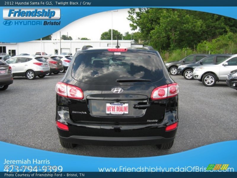 Twilight Black / Gray 2012 Hyundai Santa Fe GLS