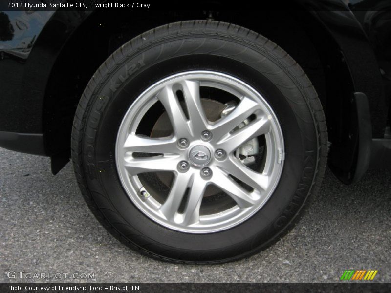 Twilight Black / Gray 2012 Hyundai Santa Fe GLS