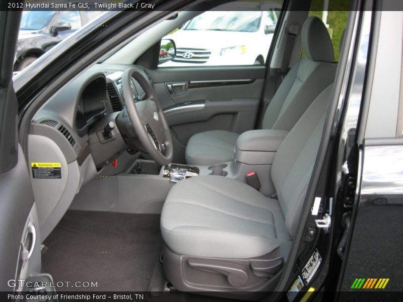 Twilight Black / Gray 2012 Hyundai Santa Fe GLS