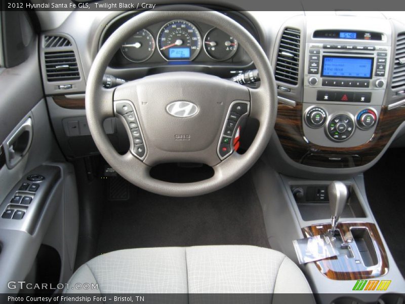 Twilight Black / Gray 2012 Hyundai Santa Fe GLS