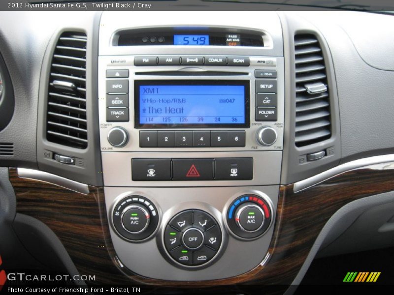 Twilight Black / Gray 2012 Hyundai Santa Fe GLS