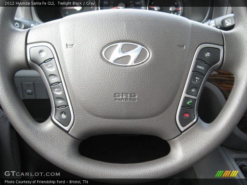 Twilight Black / Gray 2012 Hyundai Santa Fe GLS