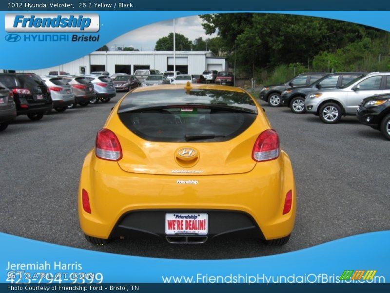 26.2 Yellow / Black 2012 Hyundai Veloster