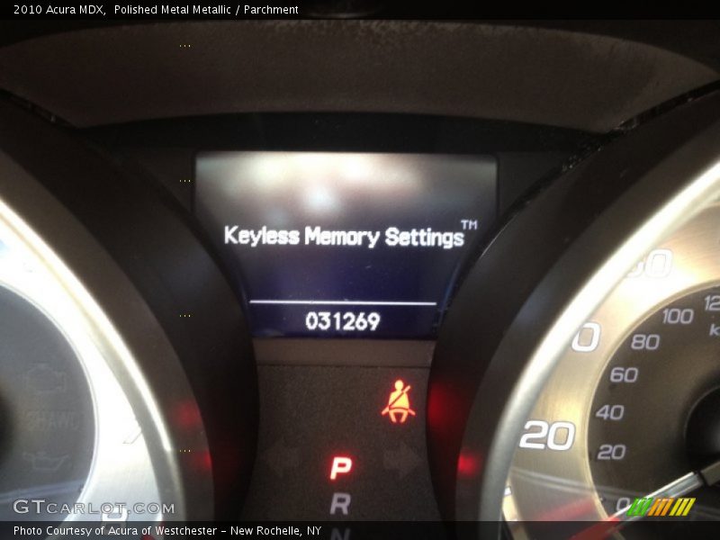 Polished Metal Metallic / Parchment 2010 Acura MDX