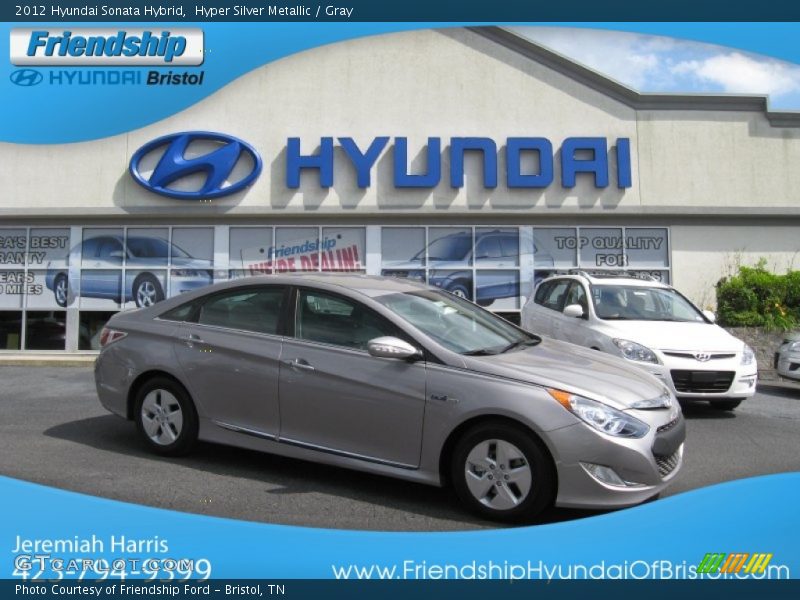 Hyper Silver Metallic / Gray 2012 Hyundai Sonata Hybrid