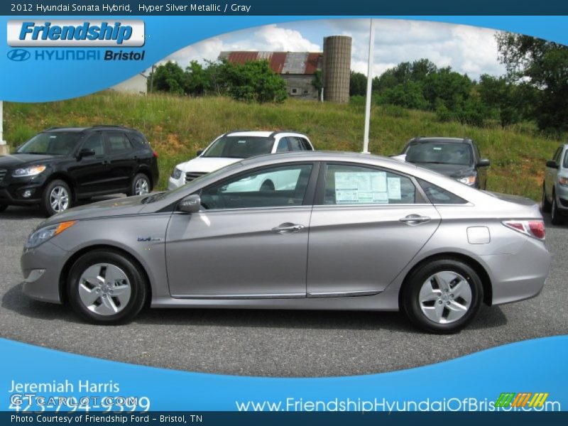 Hyper Silver Metallic / Gray 2012 Hyundai Sonata Hybrid